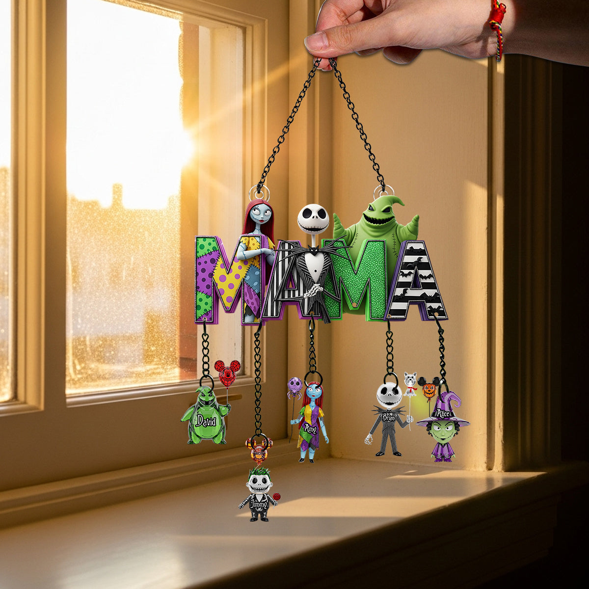 Mother Of Nightmares - Personalized Nightmare Window Hanging Suncatcher With Custom Charms