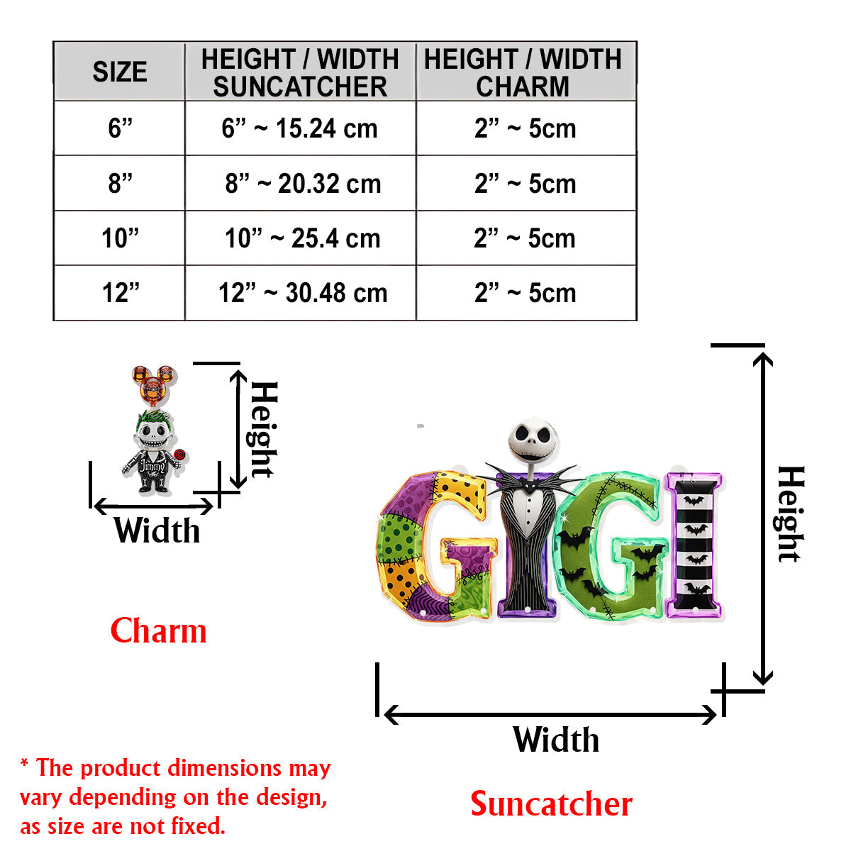 Mother Of Nightmares - Personalized Nightmare Window Hanging Suncatcher With Custom Charms