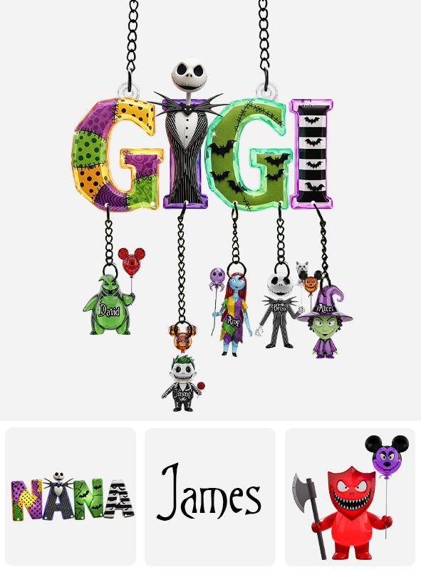 Mother Of Nightmares - Personalized Nightmare Window Hanging Suncatcher With Custom Charms