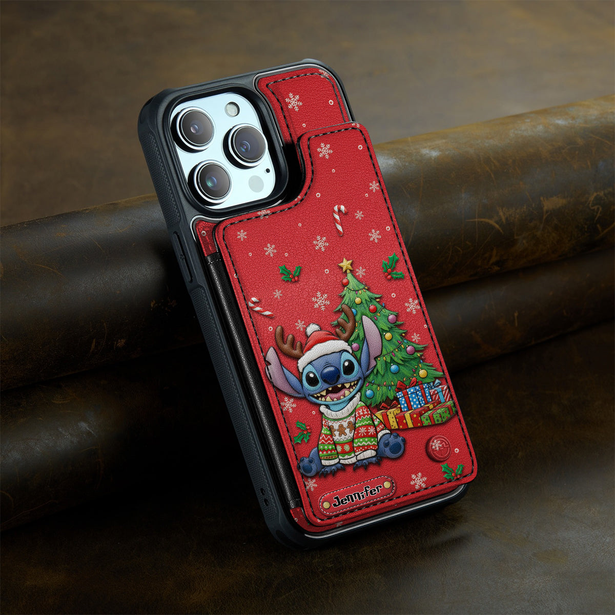 Blue Ohana - Personalized Ohana Fully Printed Wallet Phone Case