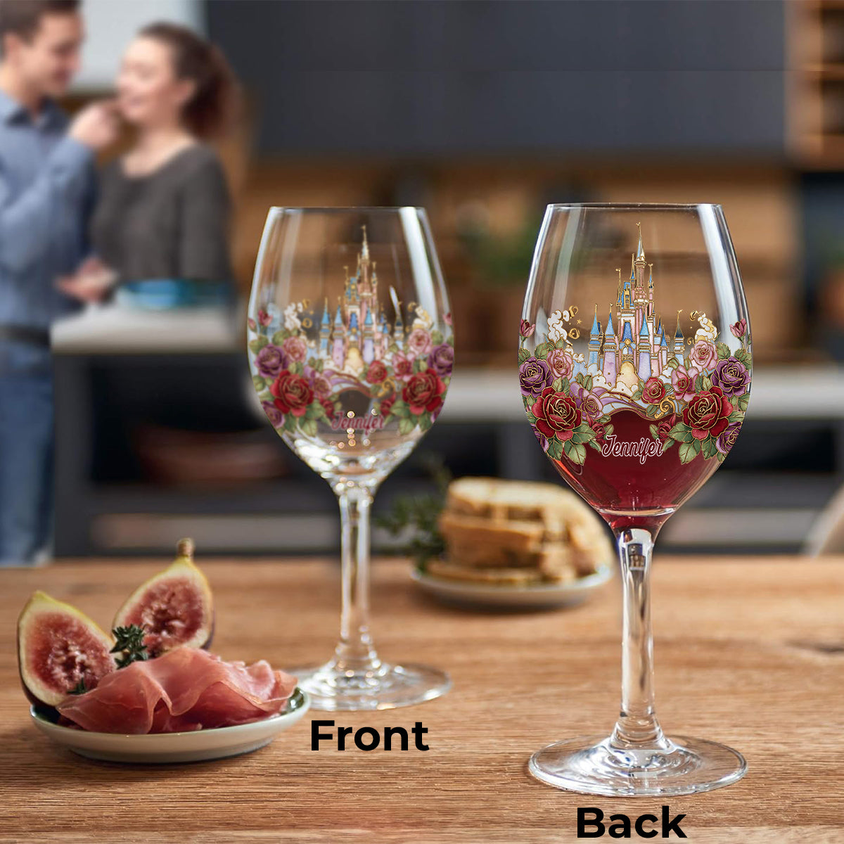 Magic Castle - Personalized Mouse Wine Glass With Long Stem