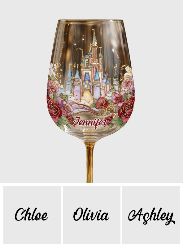 Magic Castle - Personalized Mouse Wine Glass With Long Stem