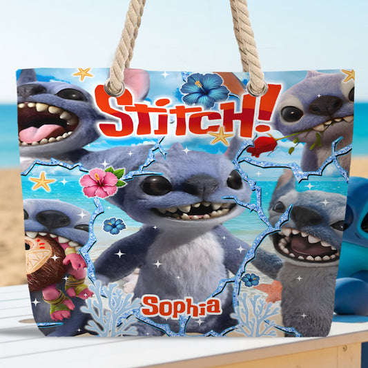 Ohana Means Family - Personalized Ohana Beach Bag