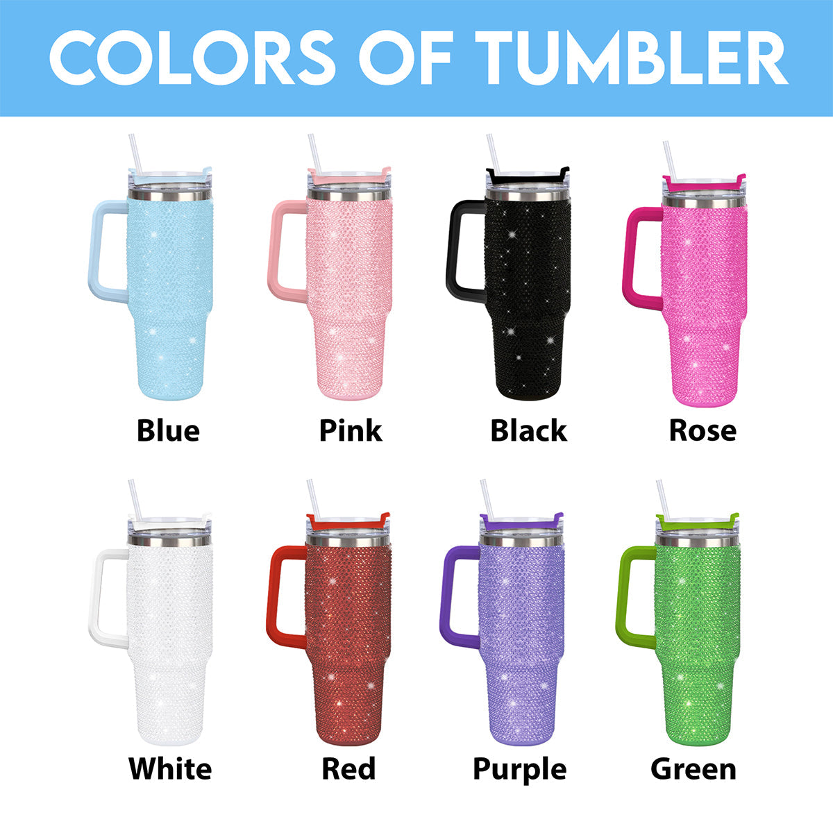 Halloween Not-So-Scary Party - Personalized Mouse Rhinestone Tumbler With Handle