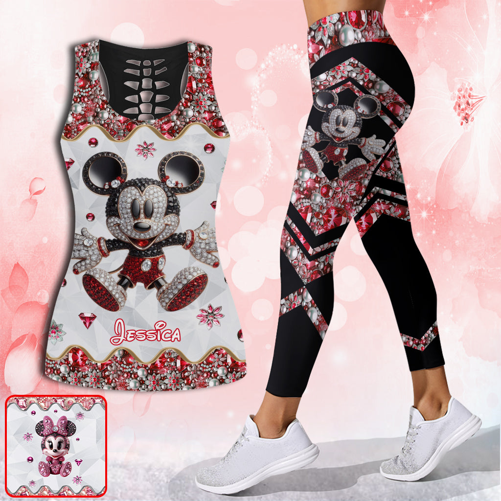 Magical Mouse - Personalized Mouse Hollow Tank Top and Leggings