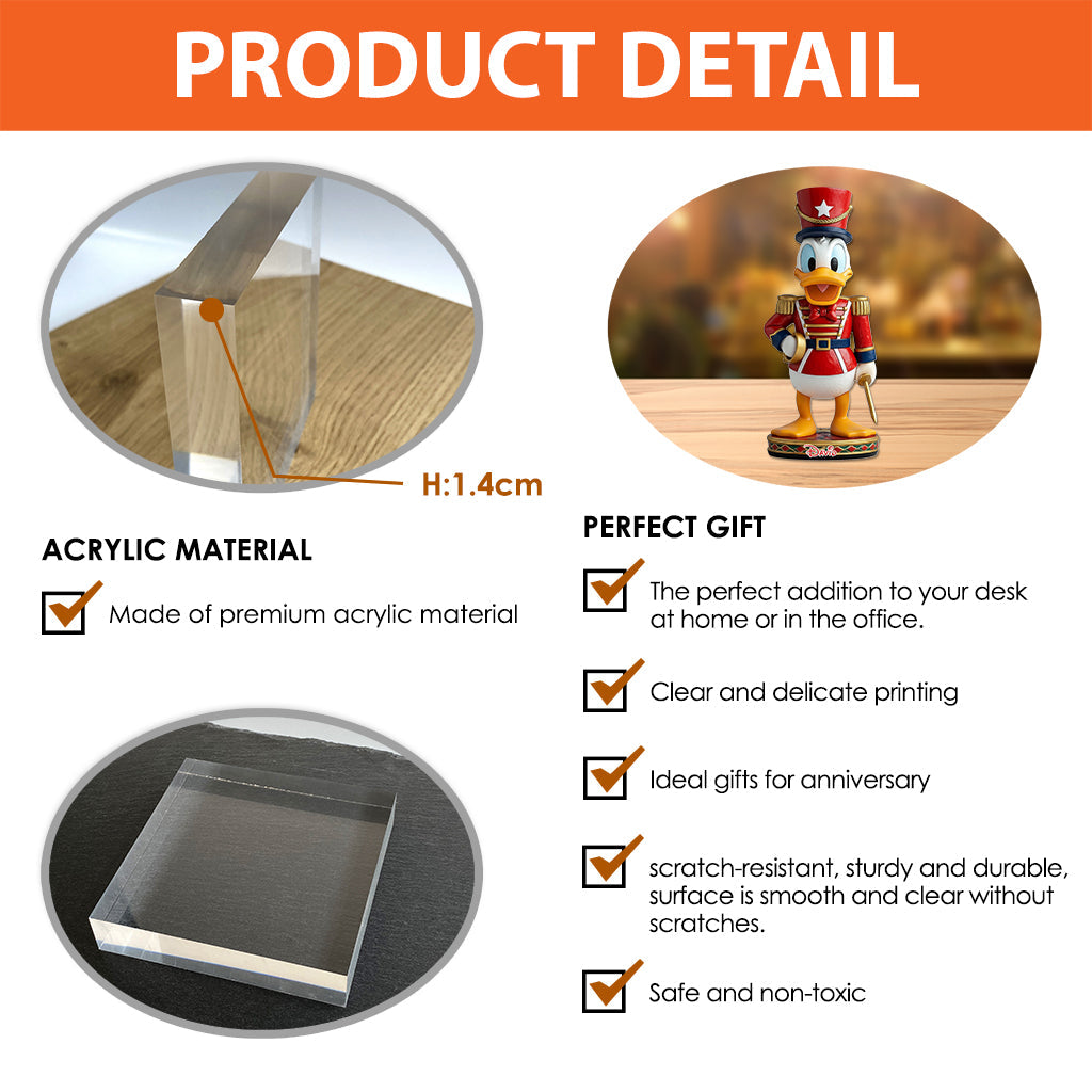 Merry Christmas - Personalized Mouse Custom Shaped Acrylic Plaque