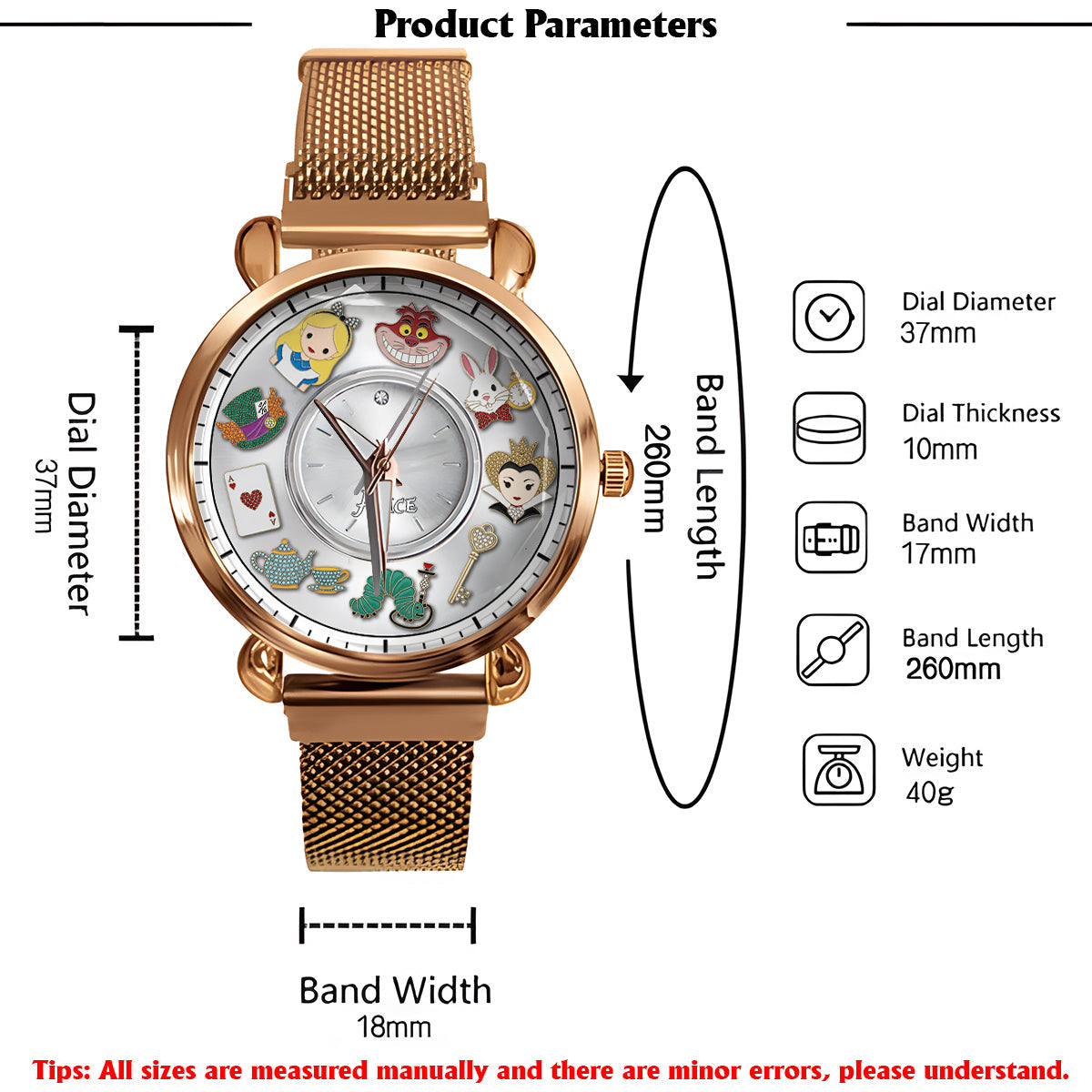 Wonderland - Personalized Women Hand Watch