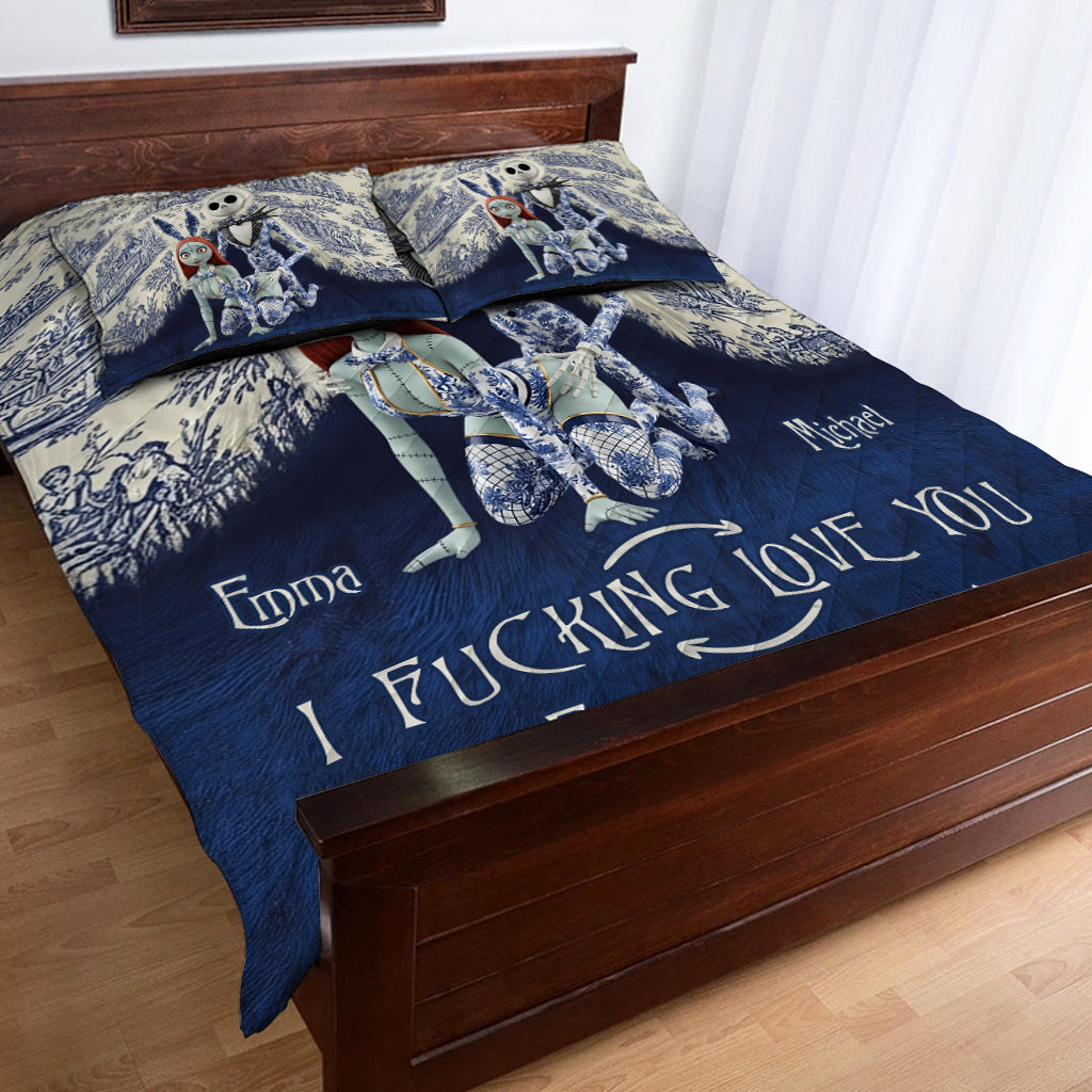 I Love You - Personalized Nightmare Quilt Set