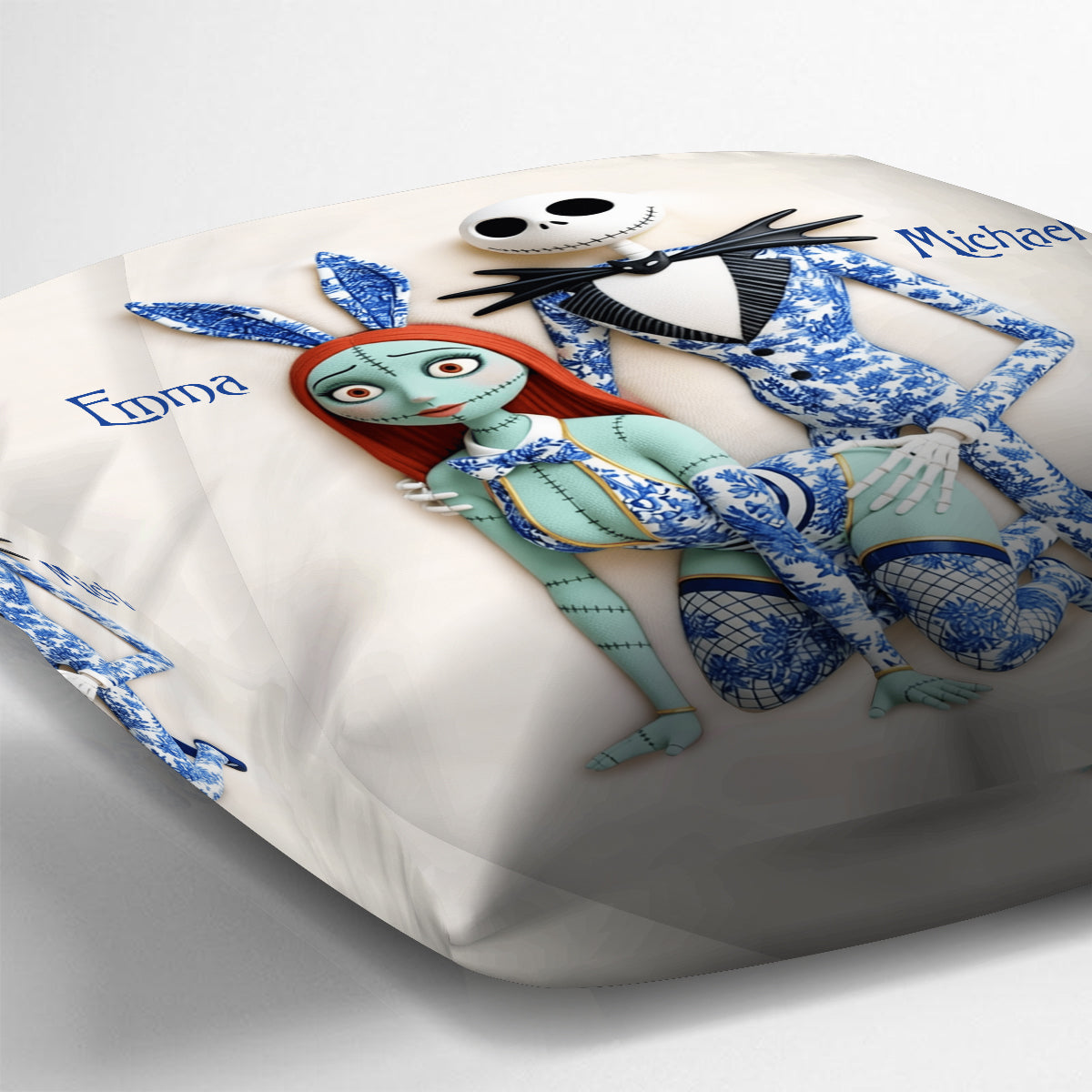 I Love You - Personalized Nightmare Throw Pillow