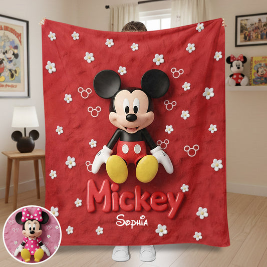 Magical Friends - Personalized Mouse Blanket