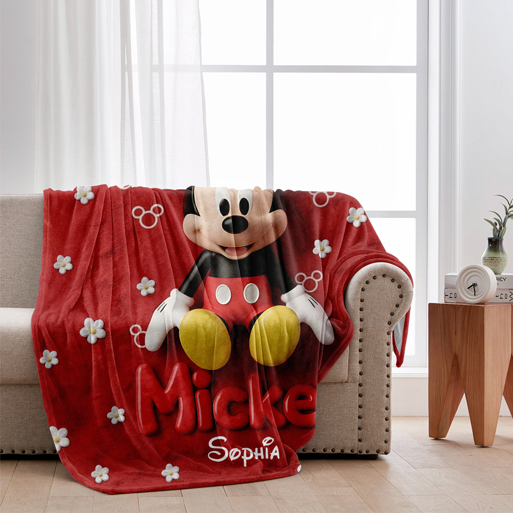 Magical Friends - Personalized Mouse Blanket