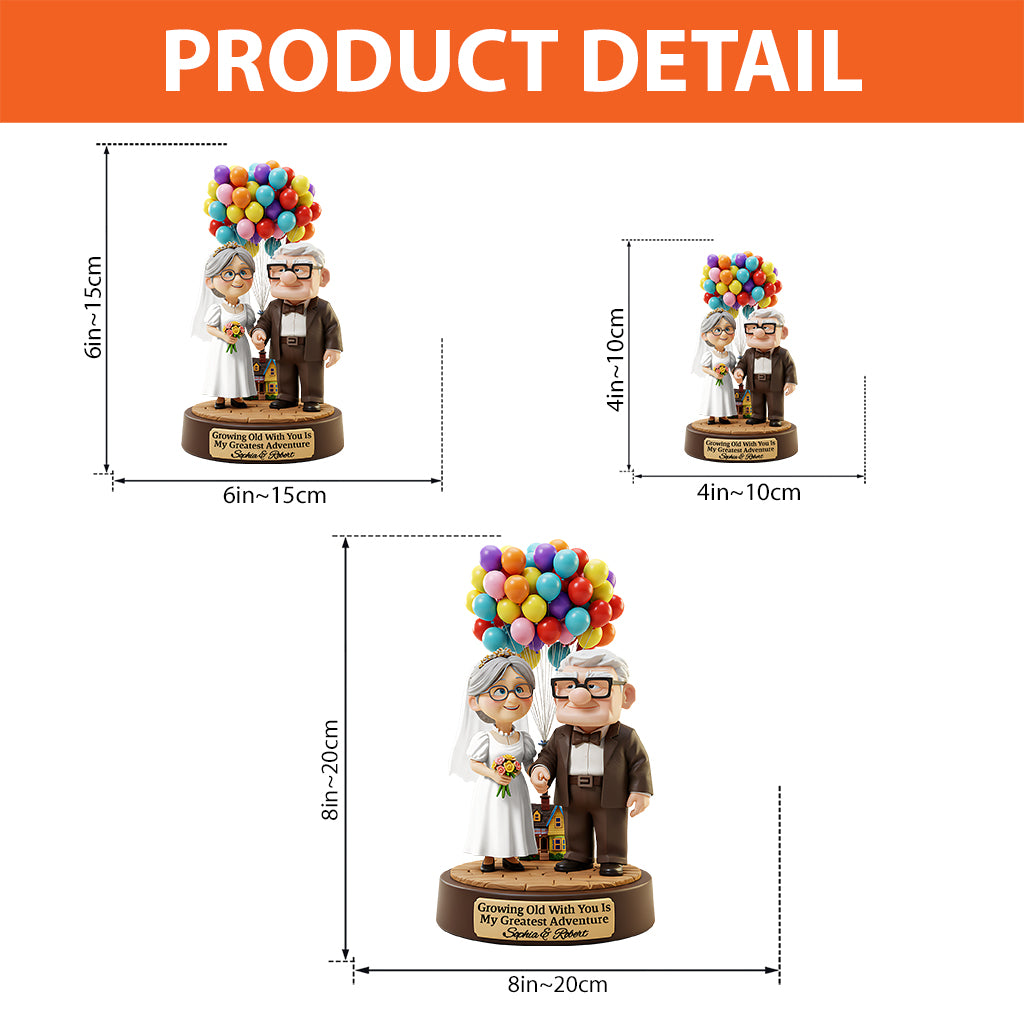 Growing Old With You - Personalized Mouse Custom Shaped Acrylic Plaque