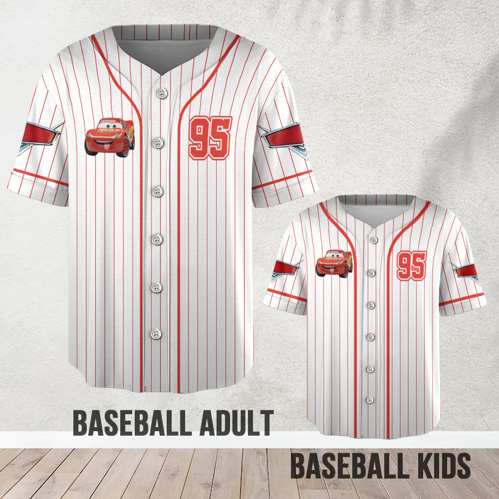Faster Than Fast - Personalized Cars Baseball Jersey