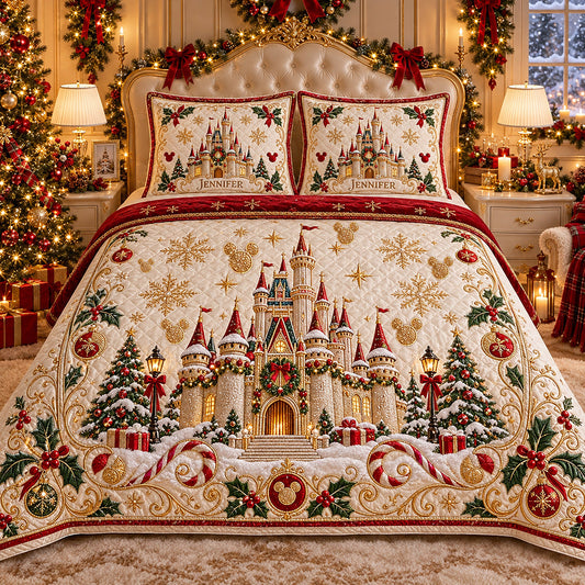 Magical Christmas - Personalized Dream Trip Quilt Set