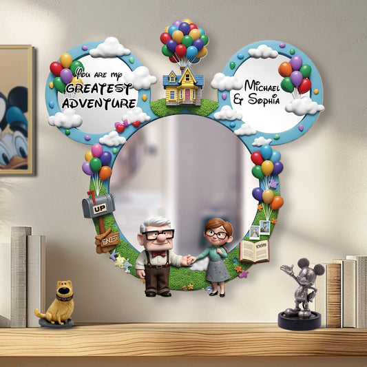 You Are My Greastest Adventure - Personalized Couple Wall Hanging Mirror