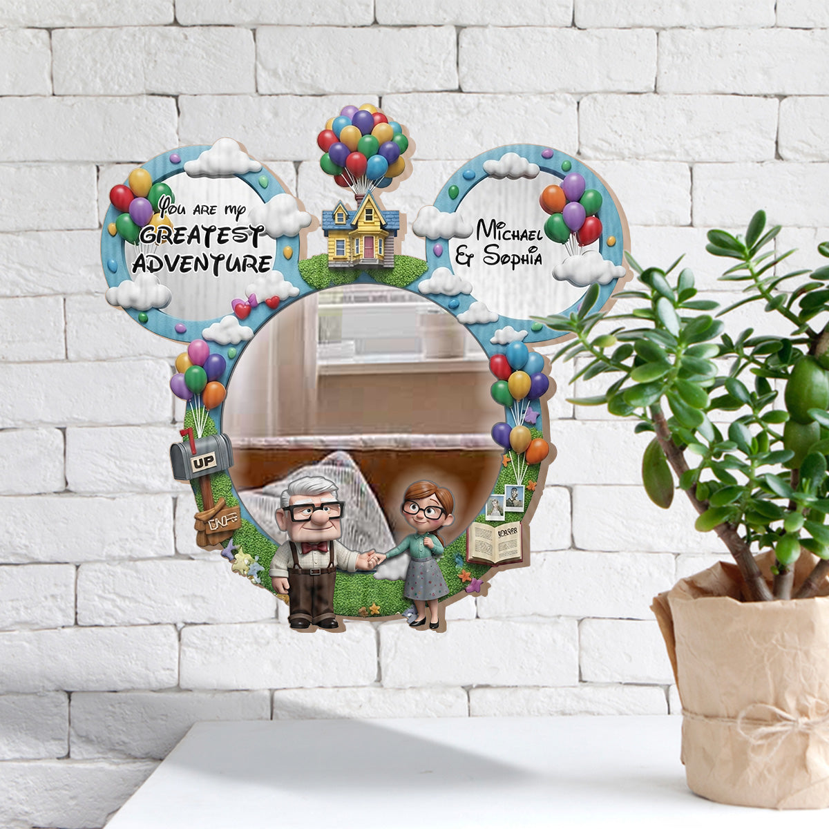 You Are My Greastest Adventure - Personalized Couple Wall Hanging Mirror