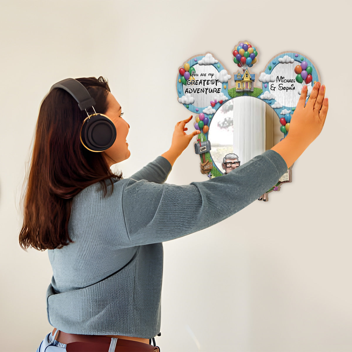 You Are My Greastest Adventure - Personalized Couple Wall Hanging Mirror