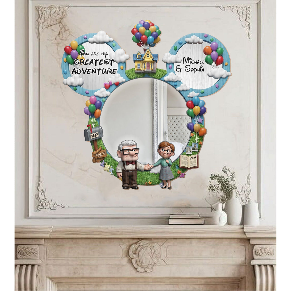 You Are My Greastest Adventure - Personalized Couple Wall Hanging Mirror