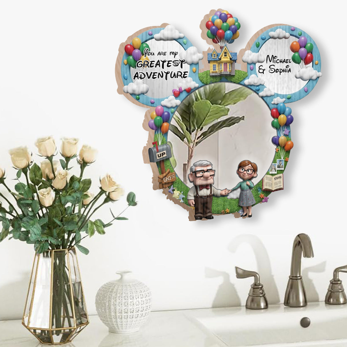 You Are My Greastest Adventure - Personalized Couple Wall Hanging Mirror