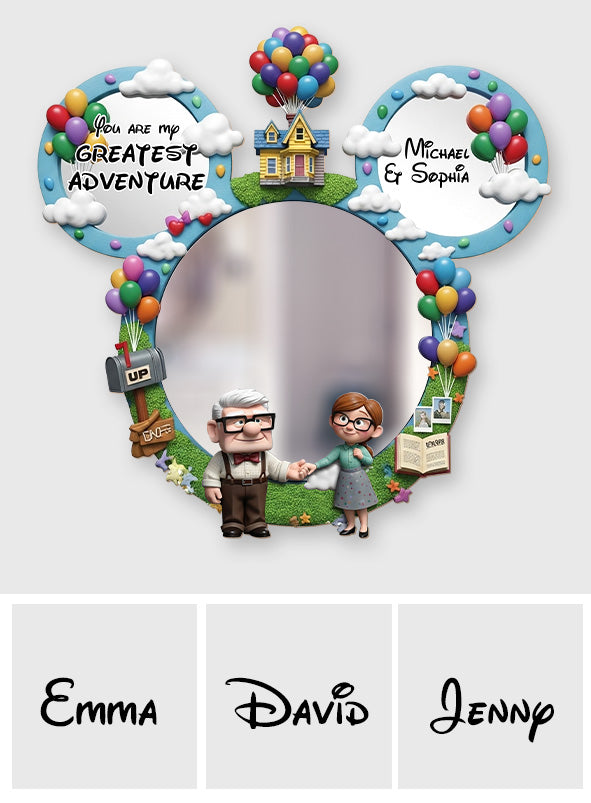 You Are My Greastest Adventure - Personalized Couple Wall Hanging Mirror