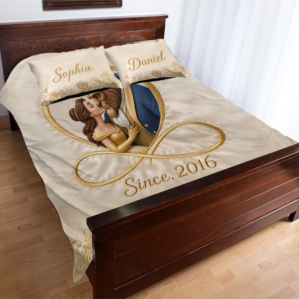 Tale As Old As Time - Personalized Beauty And The Beast Bedding Set