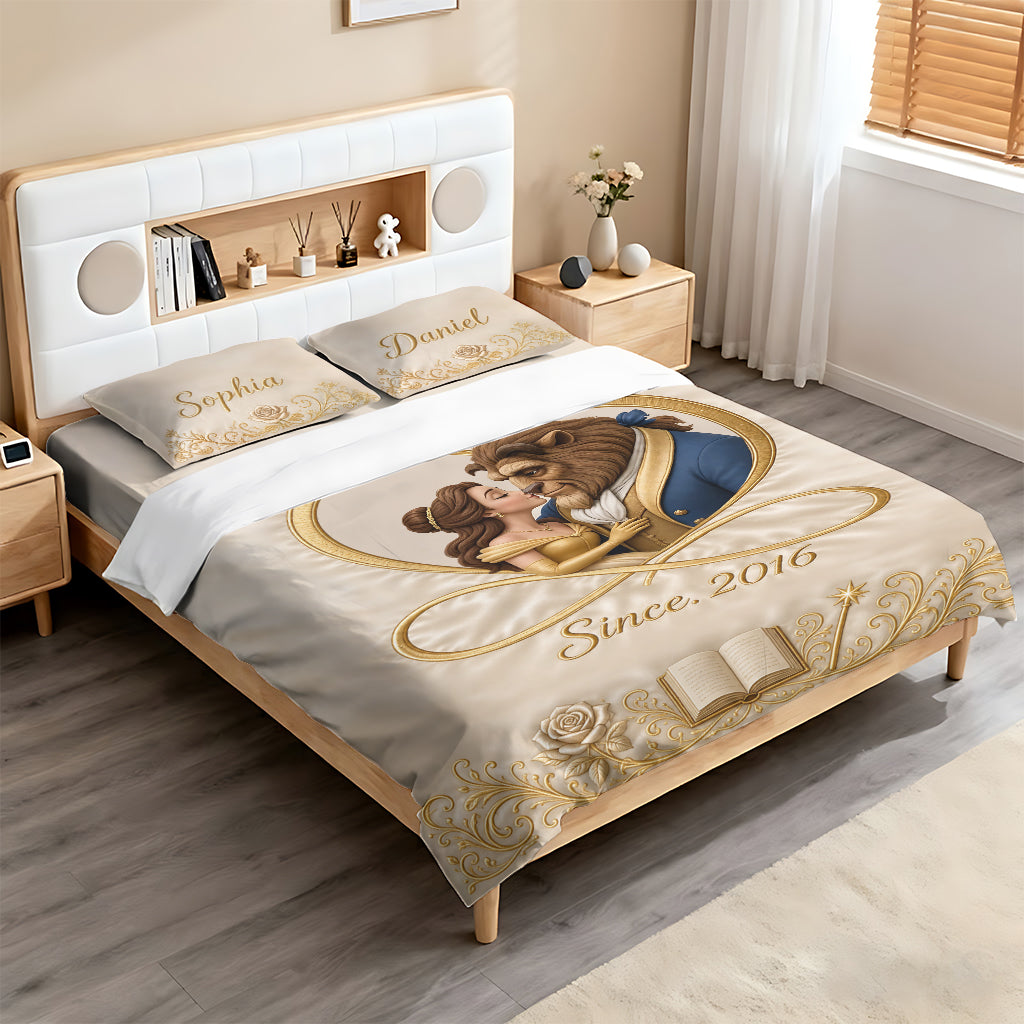 Tale As Old As Time - Personalized Beauty And The Beast Bedding Set