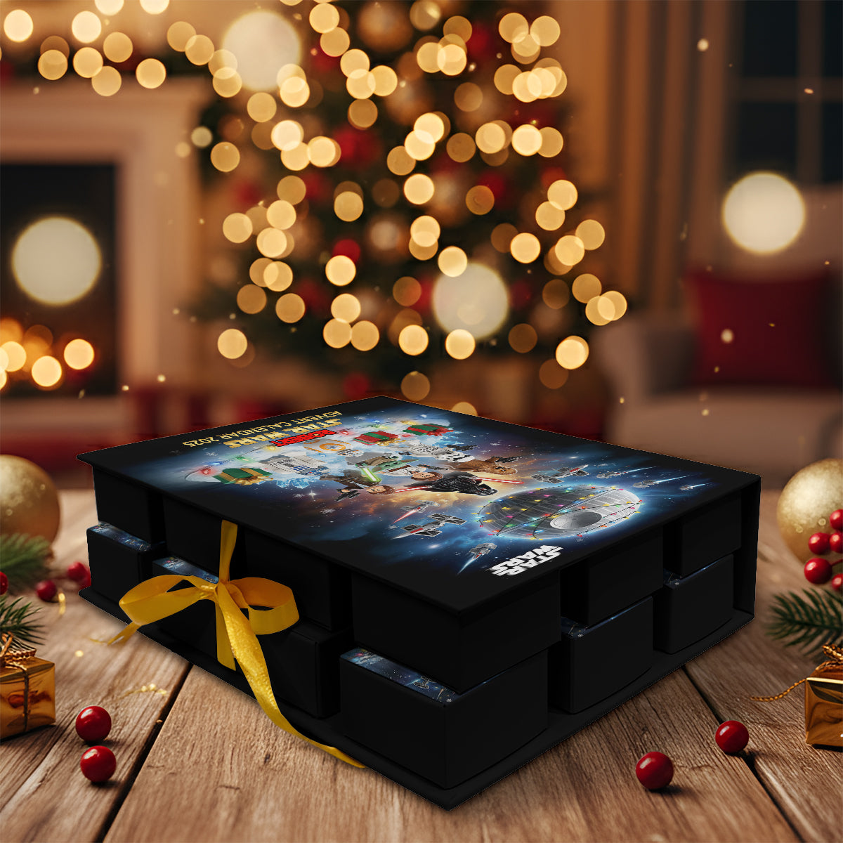 The Force Be With You - Personalized The Force Folded Advent Calendar With Ornaments