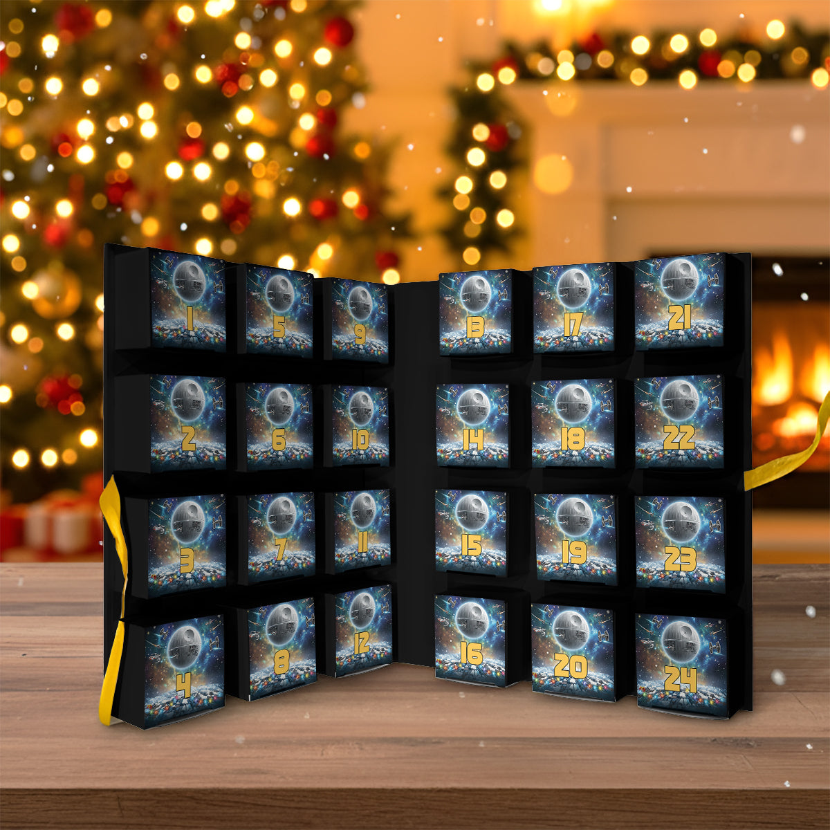 The Force Be With You - Personalized The Force Folded Advent Calendar With Ornaments
