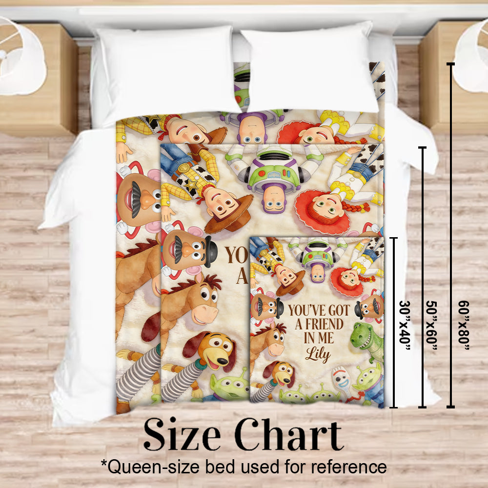 You've Got A Friend In Me - Personalized Movie For Kids Blanket