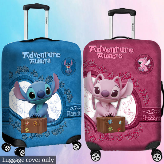 Ohana Adventure Awaits - Personalized Ohana Luggage Cover
