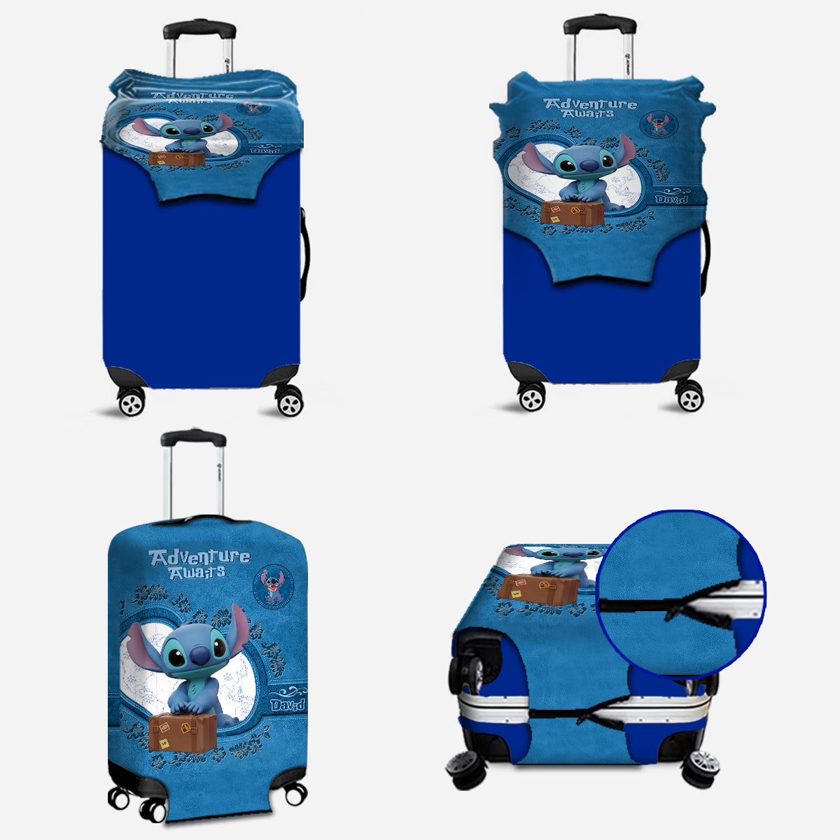 Ohana Adventure Awaits - Personalized Ohana Luggage Cover