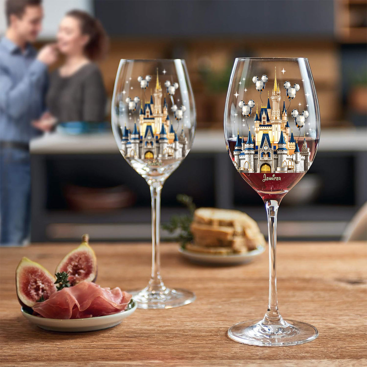 The Magical Castle - Personalized Mouse Wine Glass With Long Stem