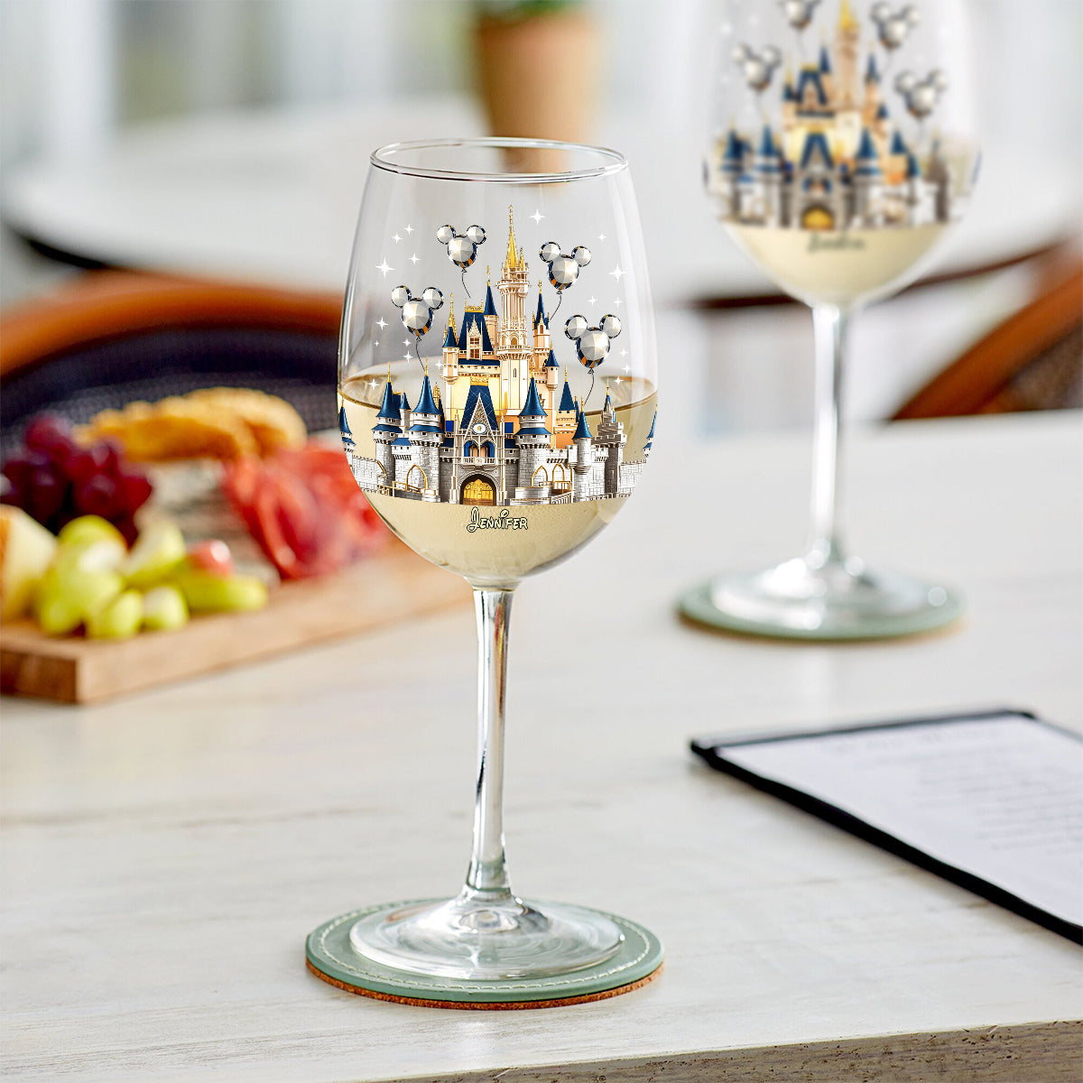 The Magical Castle - Personalized Mouse Wine Glass With Long Stem