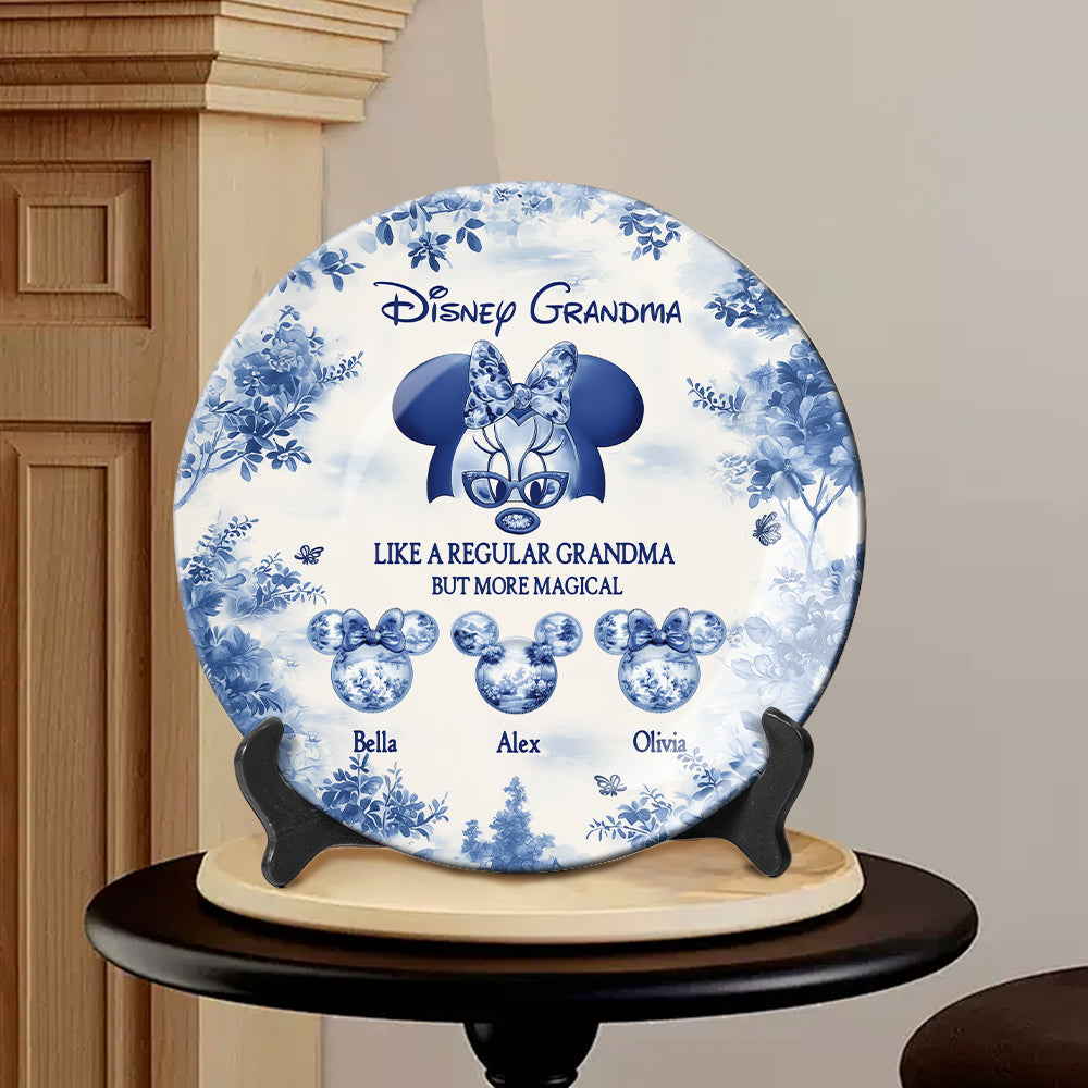 Magic Grandma - Personalized Mouse Ceramic Round Plate