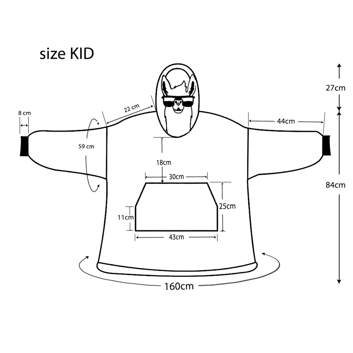 Cute Yoda - Personalized The Force Blanket Hoodie