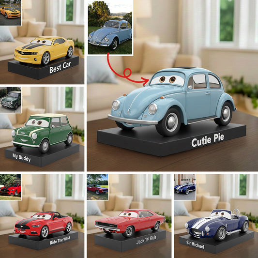 Custom Cartoonish Vehicle From Photo - Personalized Car Lover Custom Shaped Acrylic Plaque
