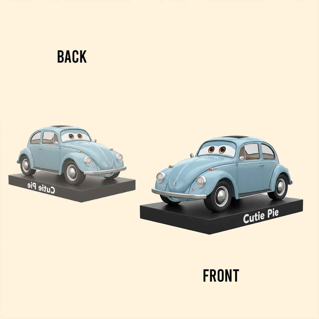 Custom Cartoonish Vehicle From Photo - Personalized Car Lover Custom Shaped Acrylic Plaque