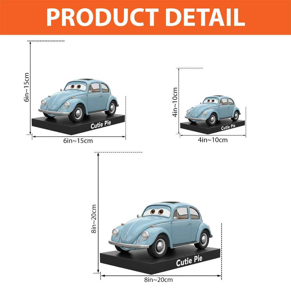 Custom Cartoonish Vehicle From Photo - Personalized Car Lover Custom Shaped Acrylic Plaque