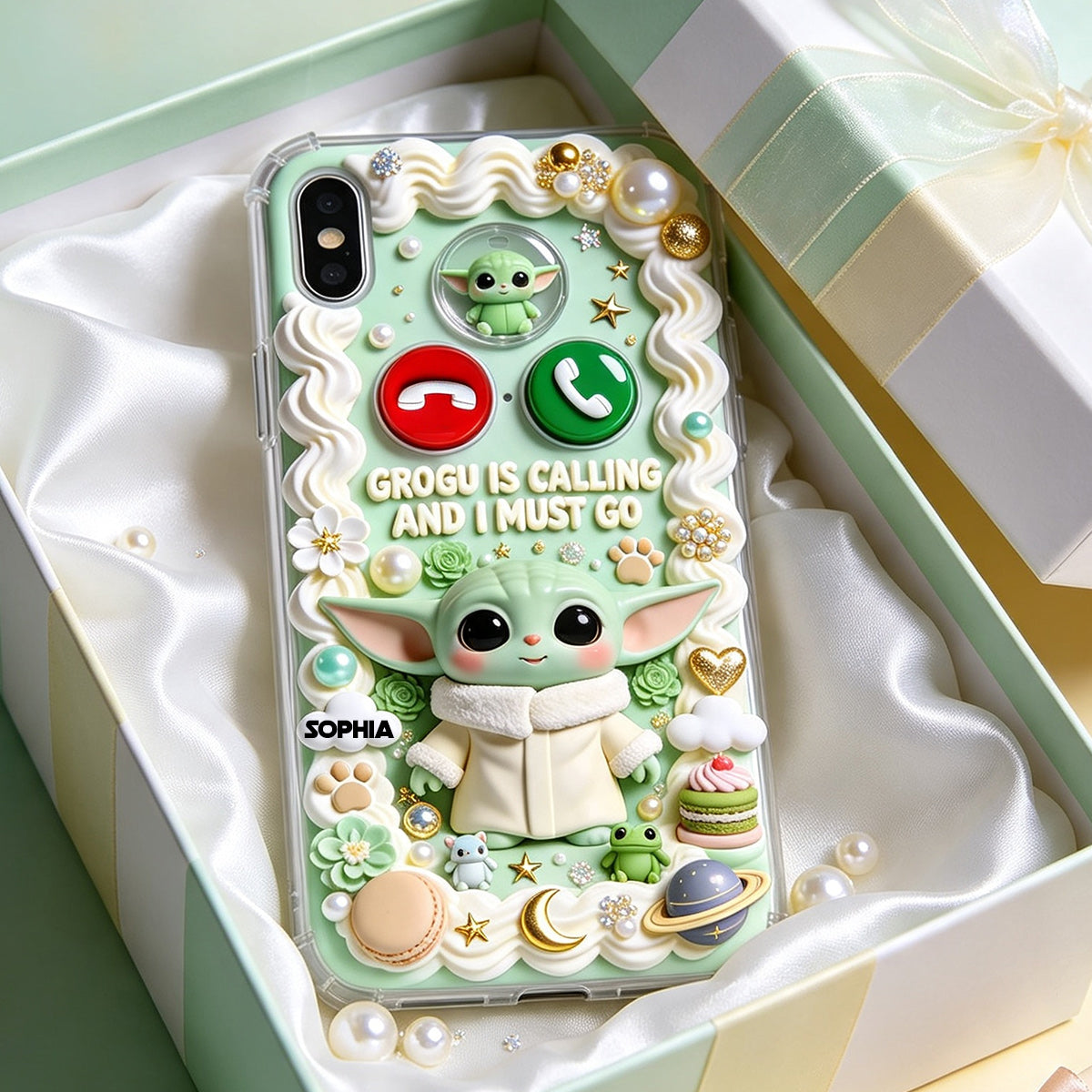 Baby Is Calling - Personalized The Force Full Print Phone Case