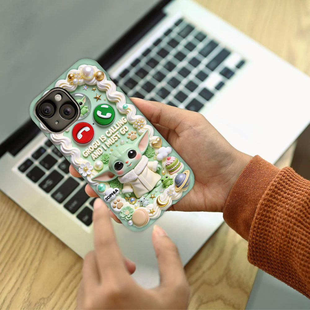 Baby Is Calling - Personalized The Force Full Print Phone Case