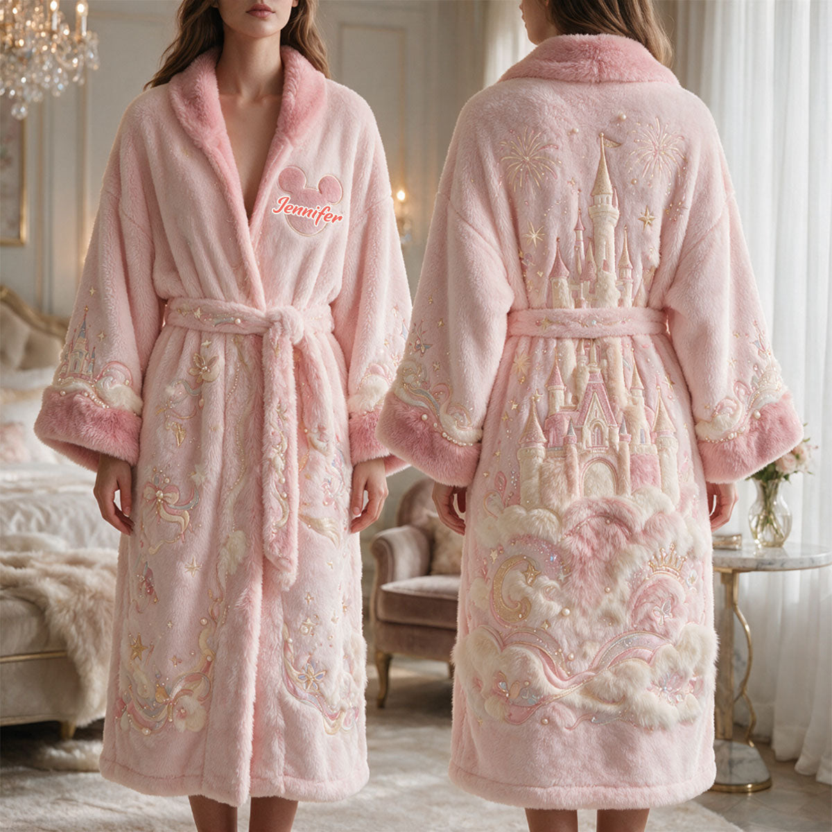 Magical Castle - Personalized Dream Trip Pajama Kimono Robe