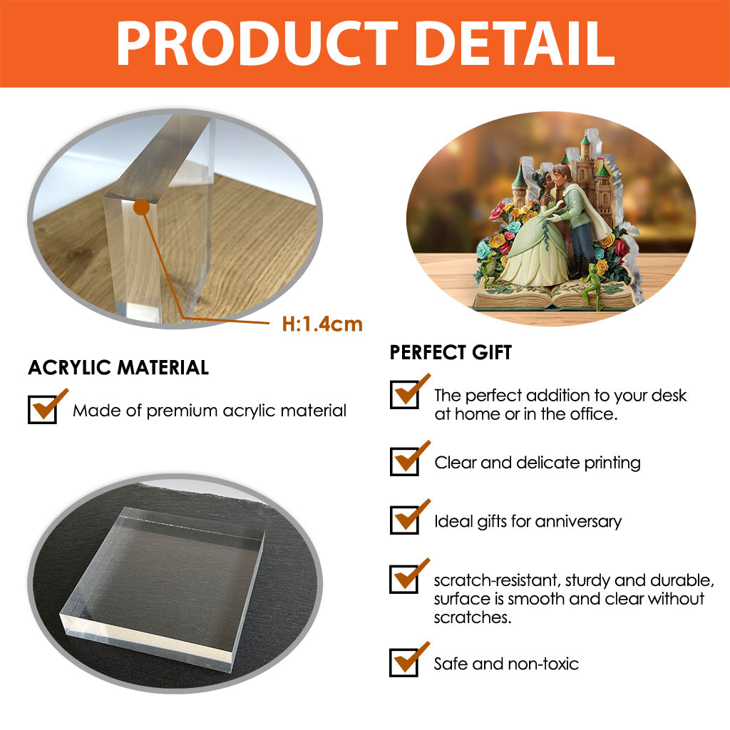 Princess Frog - Personalized Mouse Custom Shaped Acrylic Plaque