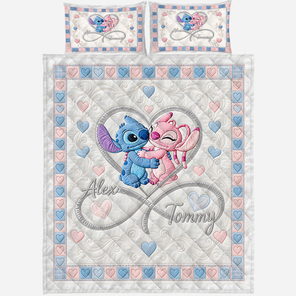 Love You Infinite - Personalized Ohana Quilt Set