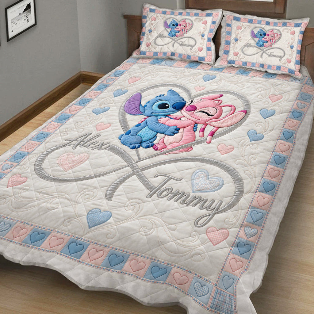 Love You Infinite - Personalized Ohana Quilt Set