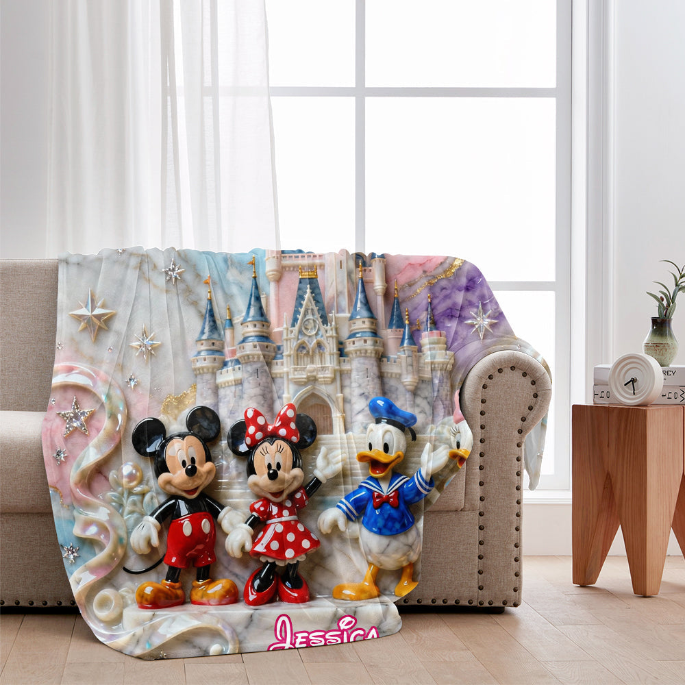 Magical Friends - Personalized Mouse Blanket