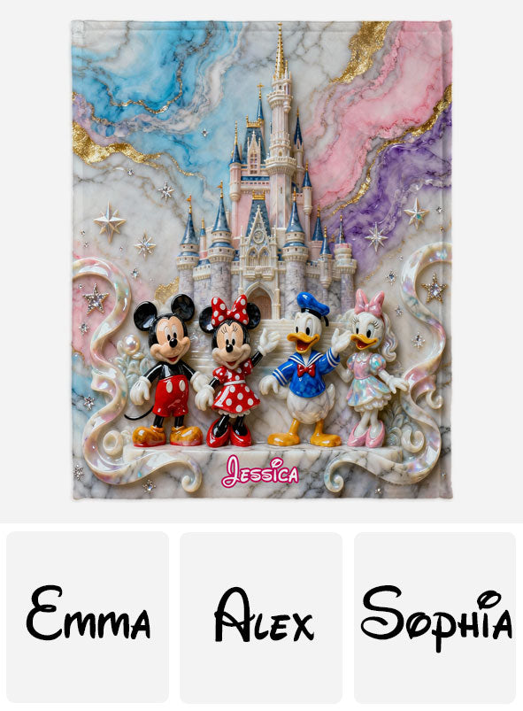 Magical Friends - Personalized Mouse Blanket