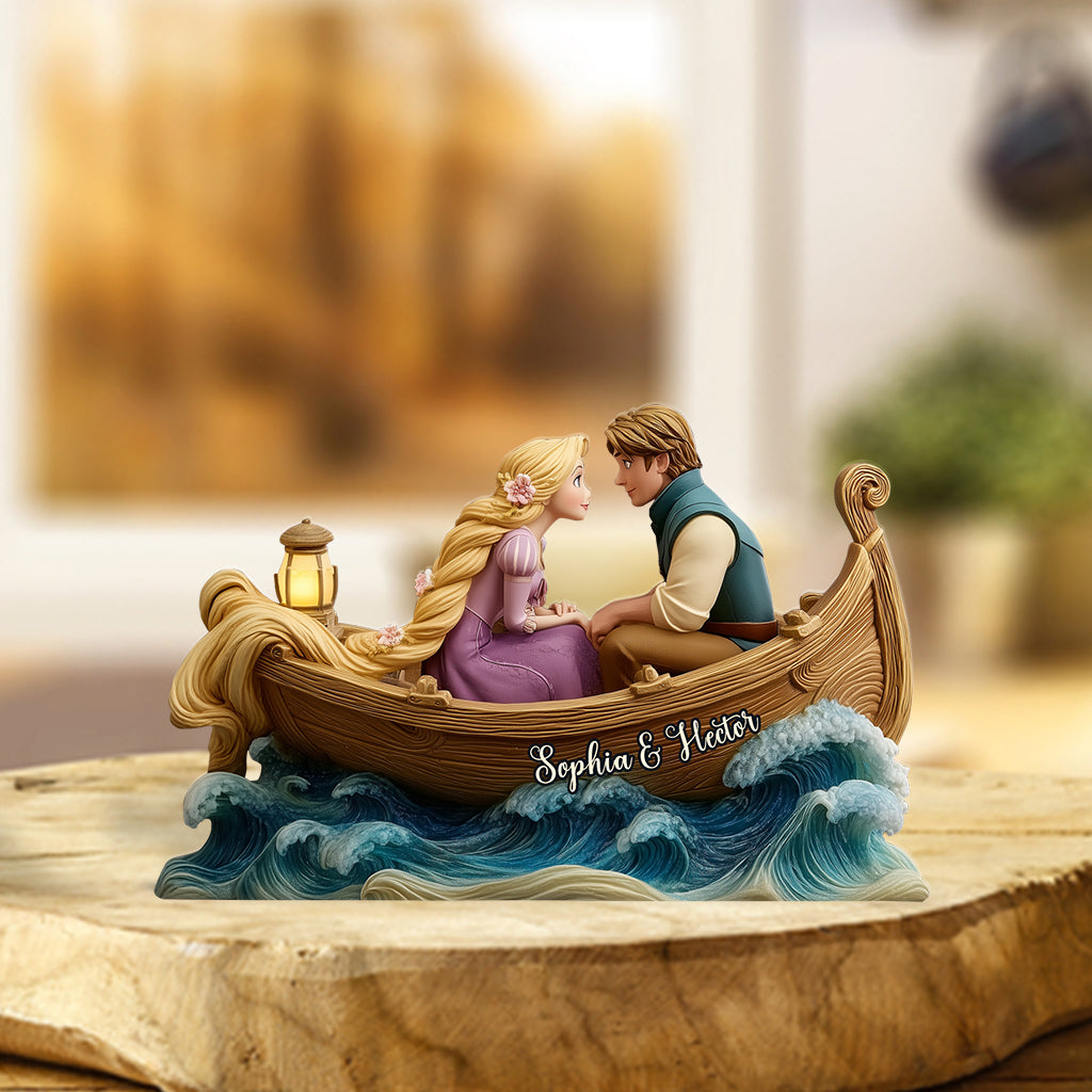 Now That I See You - Personalized Couple Custom Shaped Acrylic Plaque