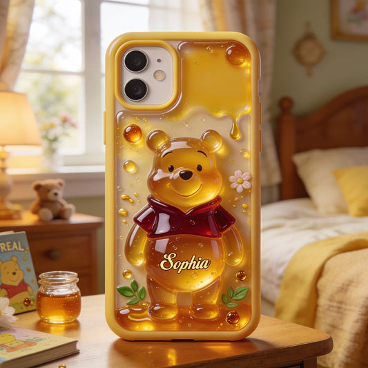 Cute Jelly Bear - Personalized Yellow Bear Full Print Phone Case