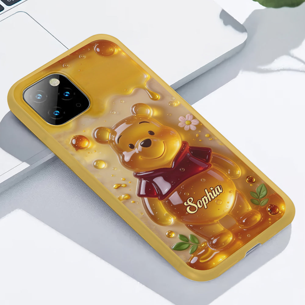 Cute Jelly Bear - Personalized Yellow Bear Full Print Phone Case