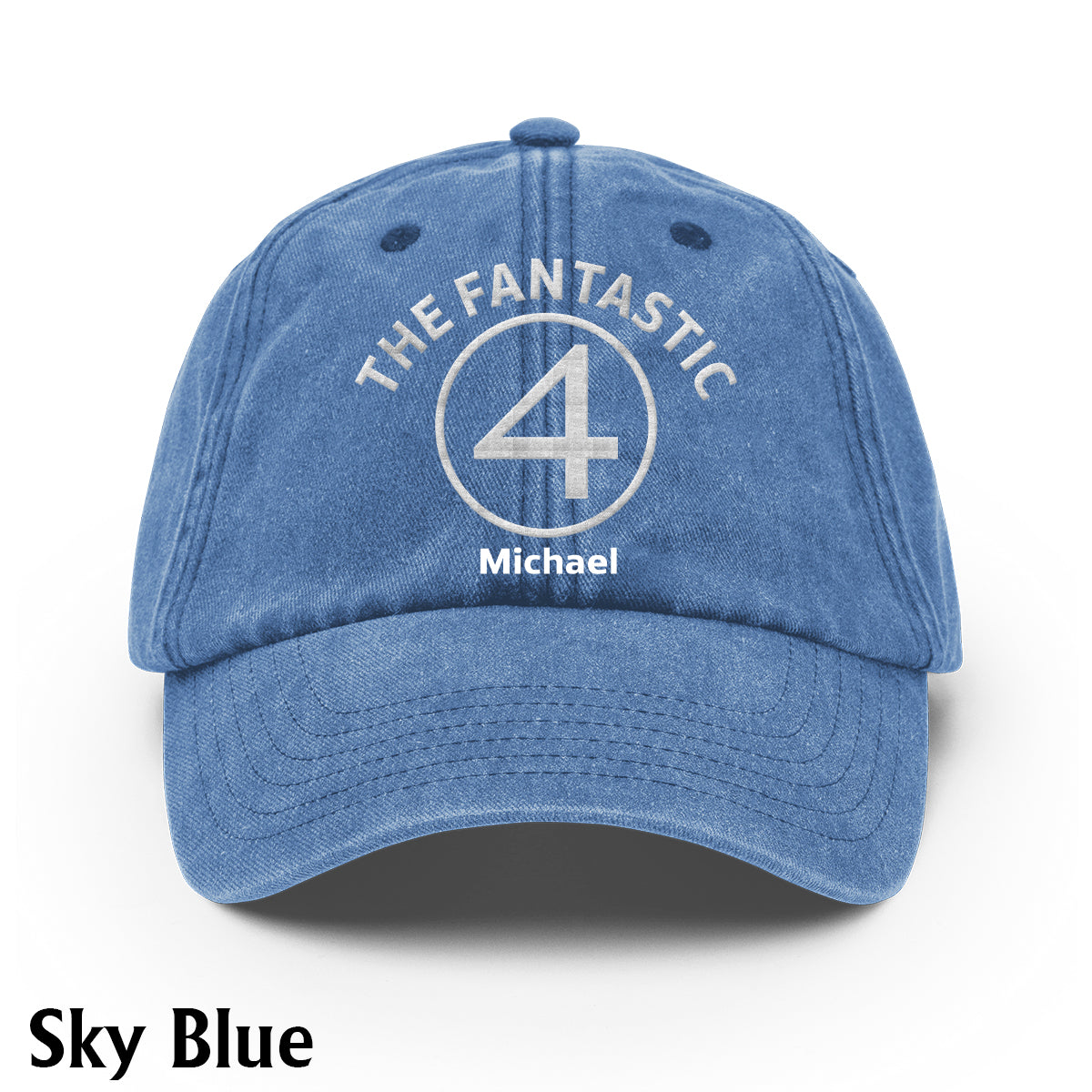 The Fantastic - Personalized Marvelous Universe Washed Denim Cap